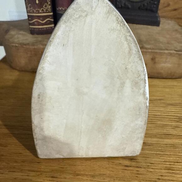 VTG Delft Style Blue White Porcelain Flat Iron Dresser Trinket Jewelry Box - Picture 8 of 9